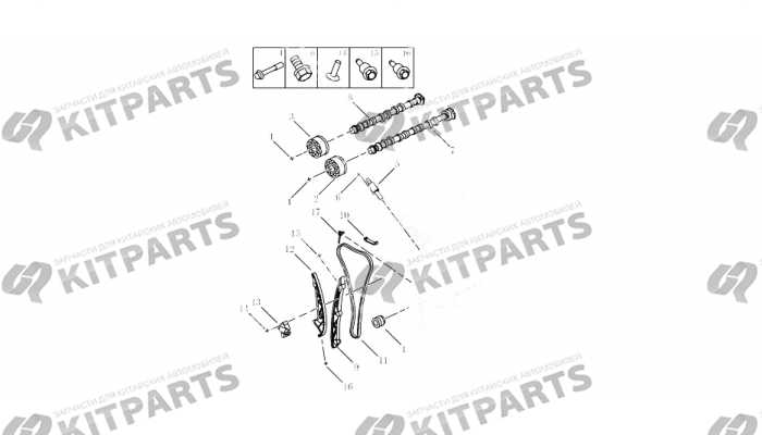 Распредвалы, цепь [JLE-4G18TD-B06] Geely Atlas