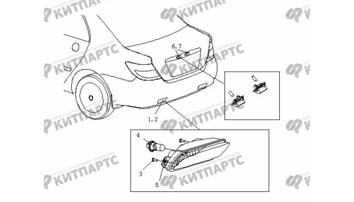 Фонари противотуманные задние BYD