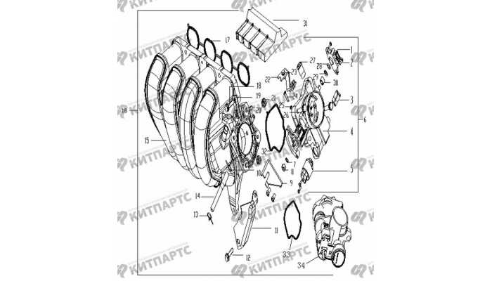 Коллектор впускной Geely